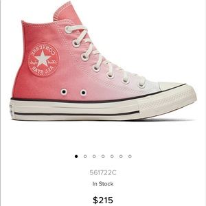 Vintage pink ombré converse